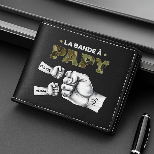 2375JFR2 portefeuille cuir personnalise la bande a papa militaire poings 2375j5i7b