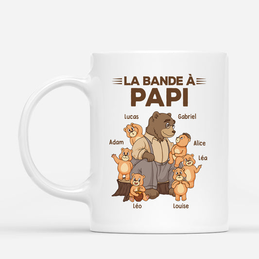 2393MFR1 la bande a papa papy ours avec vetements elegants mug personnalise pour papa papy_ca88840c c73b 4f58 8452 4aa40338d150
