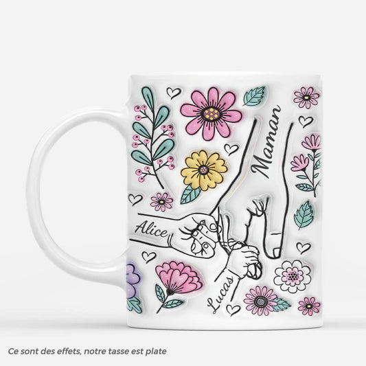 2408MFR2 mug maman tenant les mains avec fleurs colorees 3d personnalise_749e2455 d436 4f12 a747 36fe881caf26