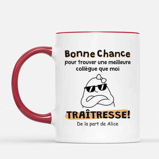 2448MFR2 mug bonne chance pour trouver de meilleur collegue que moi personnalise