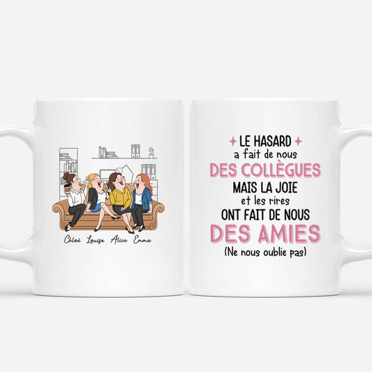 2456MFR3 mug le hasard a fait de nous des collegues personnalise