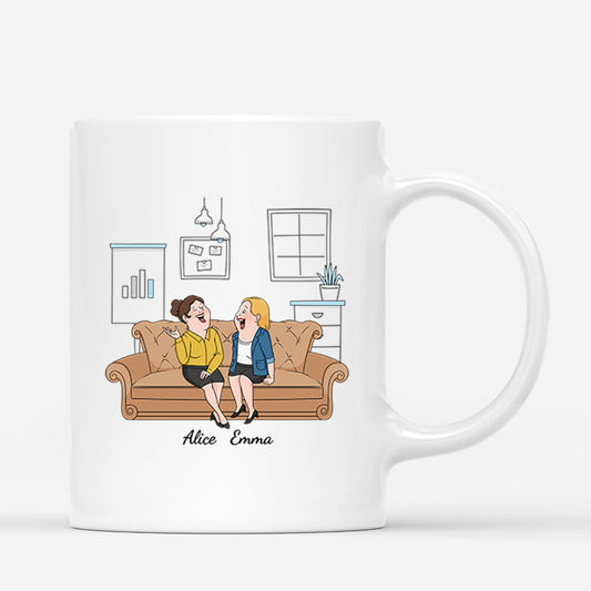 2468MFR1 mug bonne chance de trouver de meilleurs collegues que nous personnalise