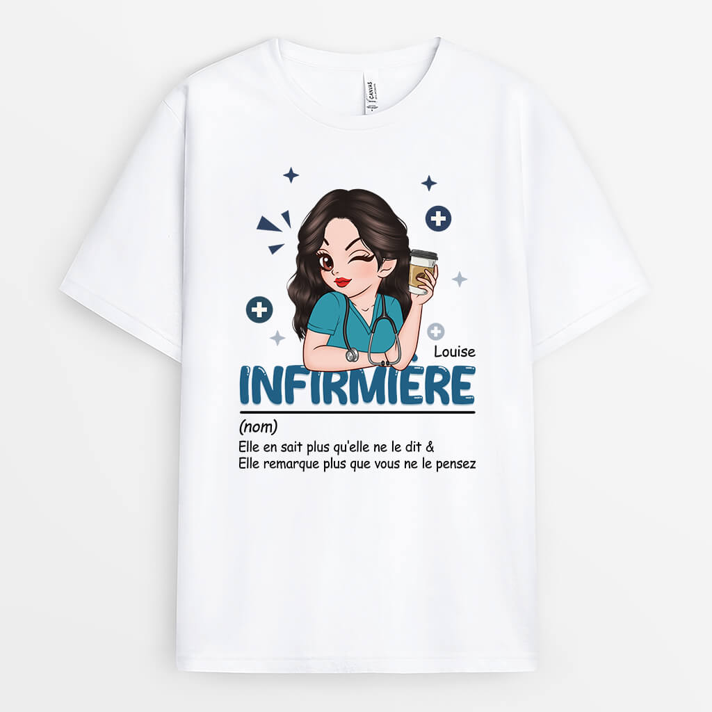 2656AFR1 definition dune infirmiere t shirt infirmiere personnalisable