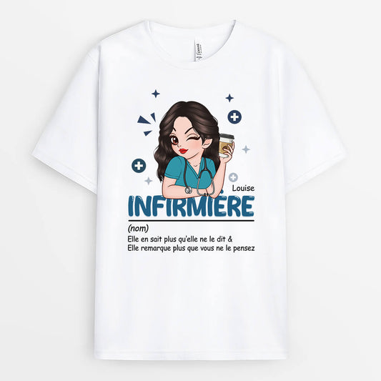 2656AFR1 definition dune infirmiere t shirt infirmiere personnalisable