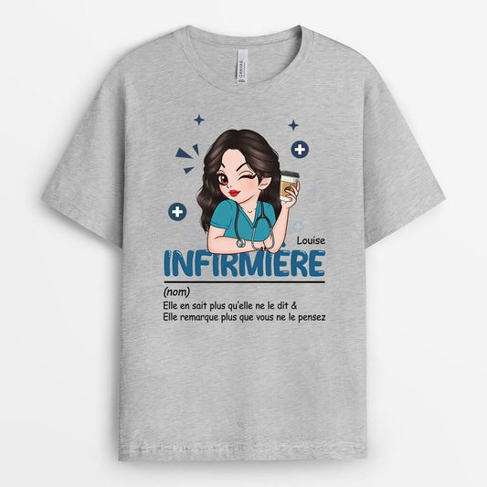 2656AFR2 definition dune infirmiere t shirt infirmiere personnalisable