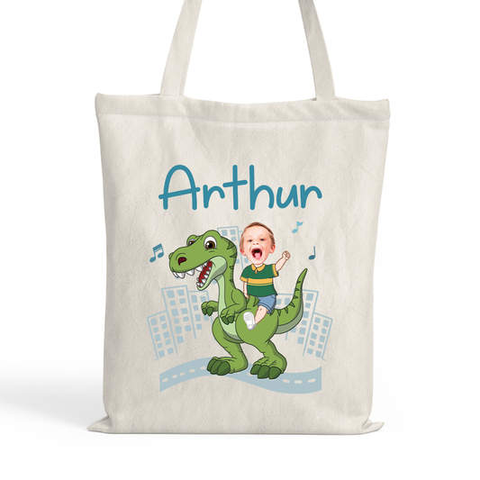 2671BFR1 tote bag personnalise enfant_ cadeau dinosaure pour enfant 2671b6f5k