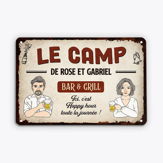 2673EFR2 le balcon de louise et leo plaque famille personnalisee