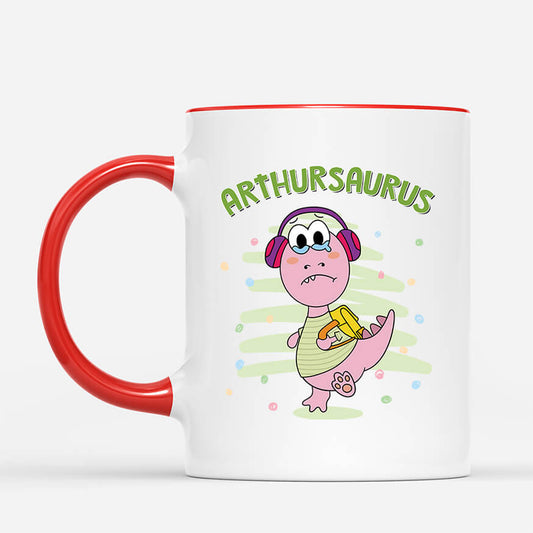 2676MFR2 arthursaurus colore mug enfant personnalisable
