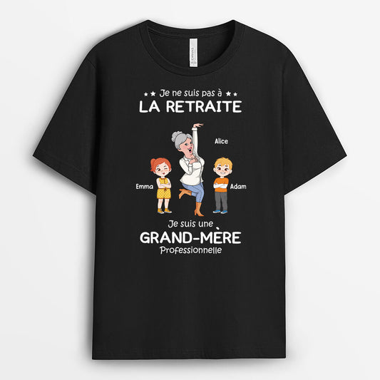 2739AFR1 je suis une mamie professionnelle qui danse t shirt mamie personnalise humour
