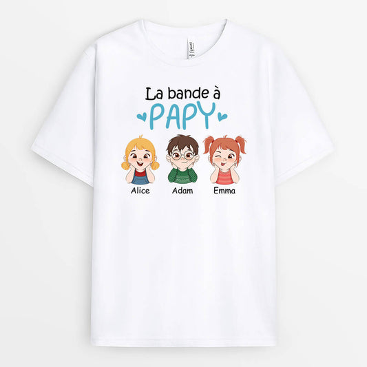 2747AFR1 la bande a papa la bande a papy version t shirt blanc tee shirt personnalise homme