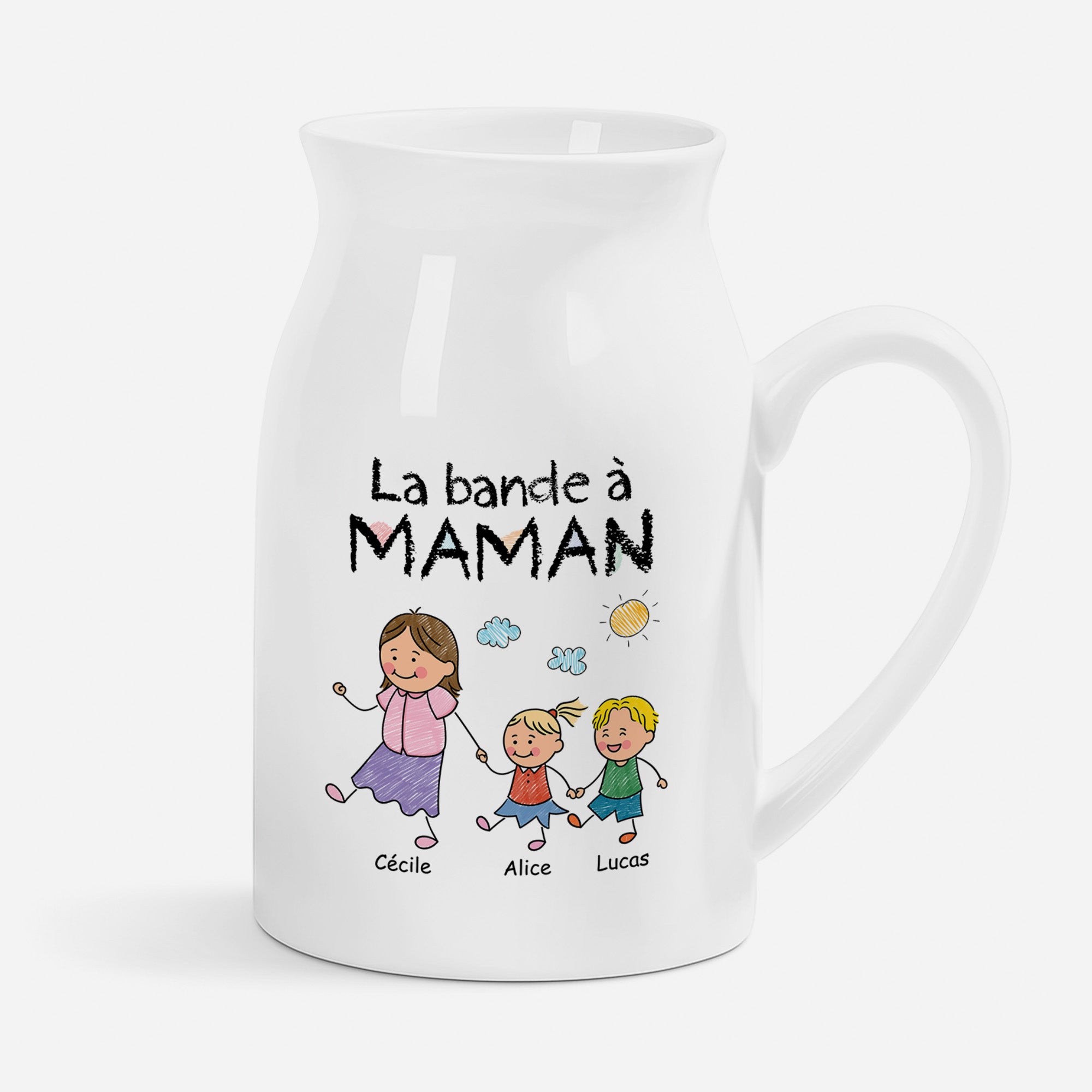 2793OFR1 vase a fleurs personnalise la bande a maman mamie dessin crayon 2793o3l8b