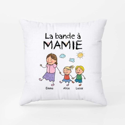 2793PFR1 coussin personnalise la bande a maman mamie dessin crayon 2793p3l8b