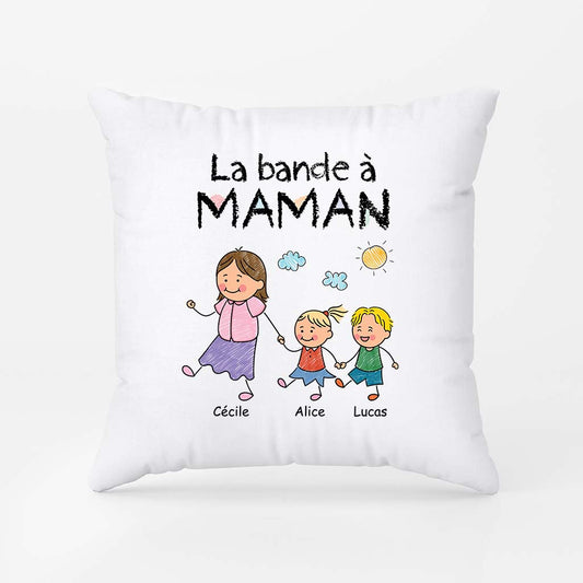 2793PFR2 coussin personnalise la bande a maman mamie dessin crayon 2793p3l8b