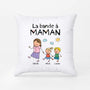2793PFR2 coussin personnalise la bande a maman mamie dessin crayon 2793p3l8b