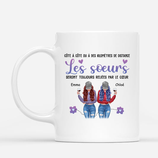 2822MFR1 les soeurs seront toujours reliees par le coeur mug personnalise meilleure amie_ad02dd11 6d30 4ab5 912c 8f8ea12646bb
