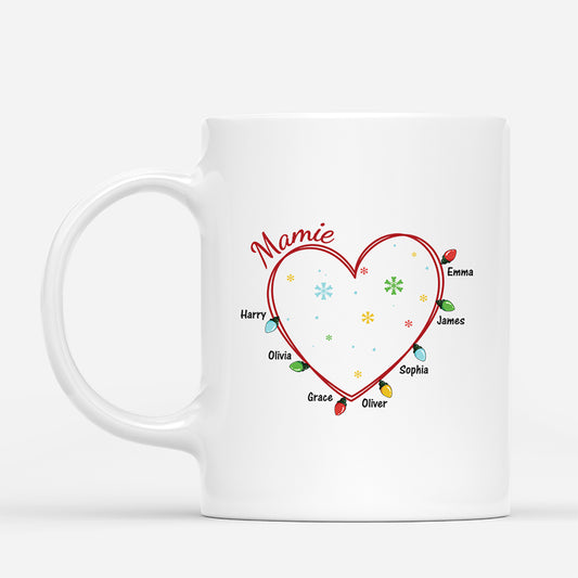 3017MFR1 mug personnalise avec prenom lumieres de noel de mamie 3017mkv0a