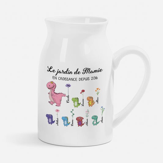 3031OFR1 vase personnalisable le jardin de mamie maman dinosaure 3031o8p5a