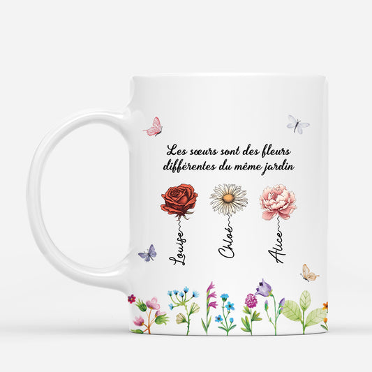 3148MFR1 les soeurs sont des fleurs differentes dun meme jardin mug personnalise pour soeur_afdefba4 4a56 419b 8a5c 4cccf4c0f21d