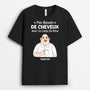 3278AFR1 pas besoin de cheveux avec ce corps de reve version cartoon t shirt personnalise pour homme