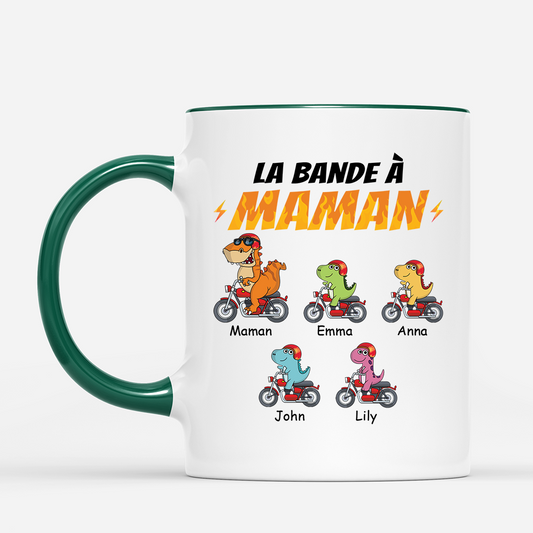 3306MFR2 mug personnalise la bande a papy dinosaure en course 3306m5n3a