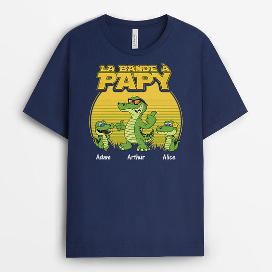 3309AFR1 la bande a papy version crocodiles cool tee shirt pour papy