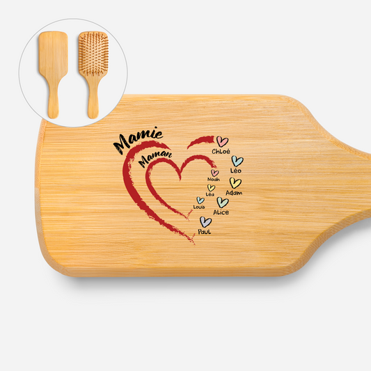 3319AFR1 brosse a cheveux personnalisee en bambou coeur de maman mamie 3319aqsh5a_1451c0c0 3617 47be a370 7d732ff662b0