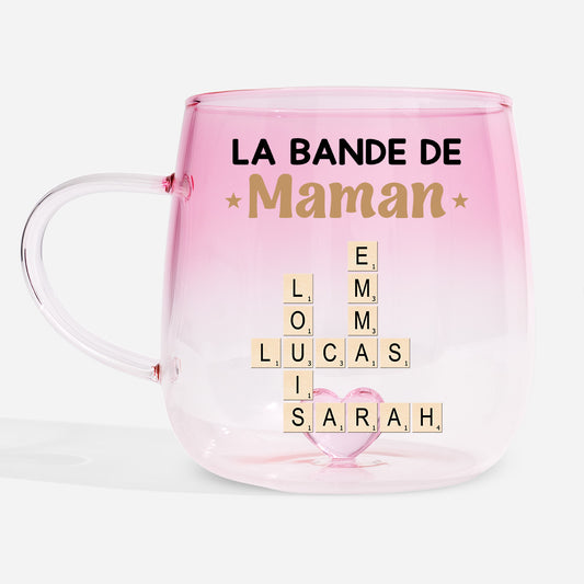 3402AFR1 la bande a maman mamie papa papy avec mots croises mug en verre personnalise degrade 3402am8q5a