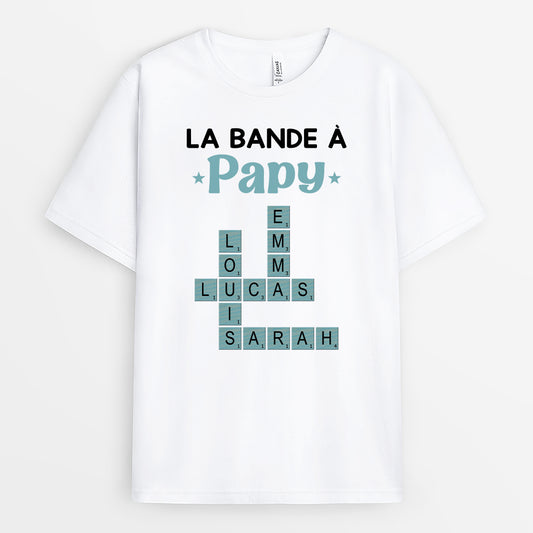 3402AFR1 t shirt personnalise_ homme la bande a papa mots croises 3402a5m5b