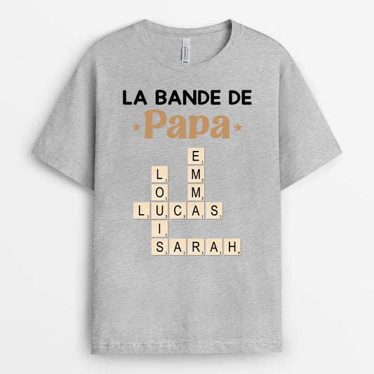 3402AFR2 t shirt personnalise_ homme la bande a papa mots croises 3402a5m5b
