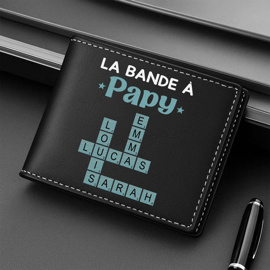 3402JFR2 portefeuille en cuir personnalise_ homme la bande a papa mots croises 3402j5m5b