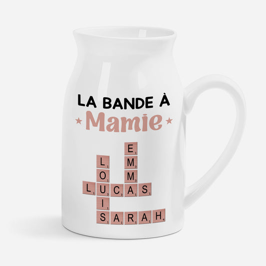 3402OFR1 vase personnalise avec mots croises la bande a mamie maman 3402okt5a