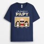 3409AFR1 la bande a papy cool vesion retro t shirt personnalise pour papy
