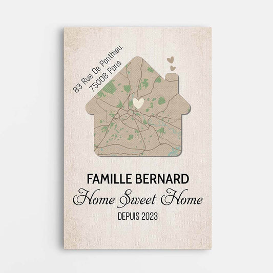 3468CFR1 la famille home sweet home depuis toile personnalisee famille