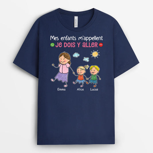 3483AFR2 mes petits enfants m_appellent je dois y aller t shirt personnalise pour papy