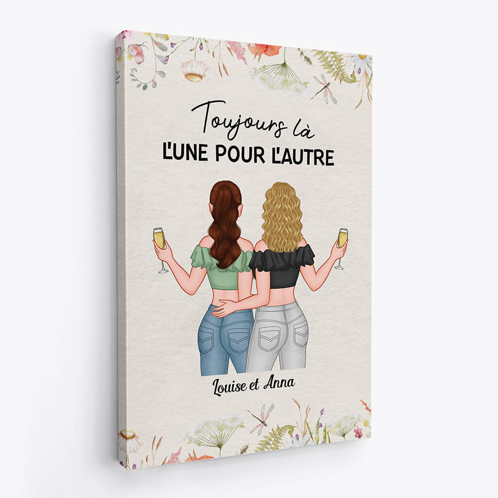 3532CFR2 toujours la lune pour lautre toile personnalisee meilleure amie