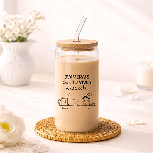 3535AFR2 gobelet en verre personnalise_ cadeau meilleure amie vivre a cote 3535at6l5a