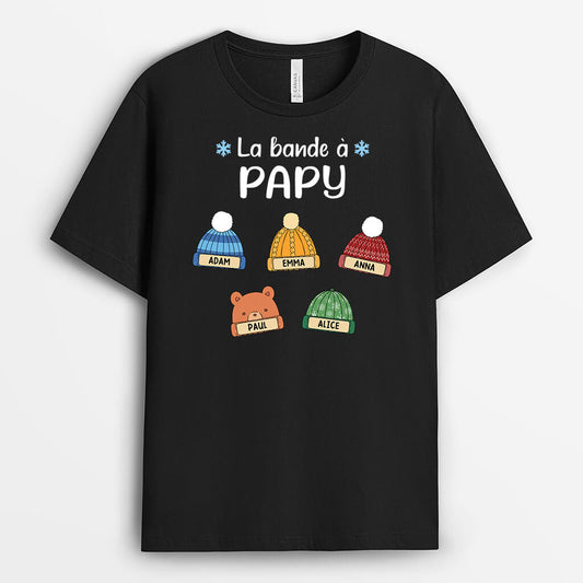 3541AFR1 la bande a papy version bonnet de noel tee shirt papy personnalise