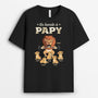 3551AFR1 la bande a papy version lion halterophile t shirt grand pere