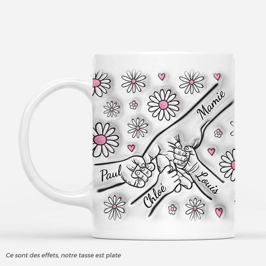 3599MFR2 mamie tenant les mains avec fleurs roses 3d mug mamie personnalise_07140168 85b6 46e4 9e8b d7443bc6a31c