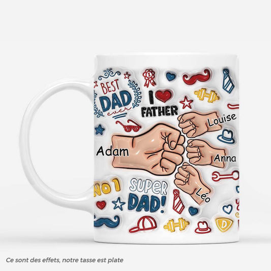 3607MFR2 meilleur papa avec bosses de poing authentiques 3d mug papa personnalise_858047a1 b999 466b 9d34 12ddc97c6c53