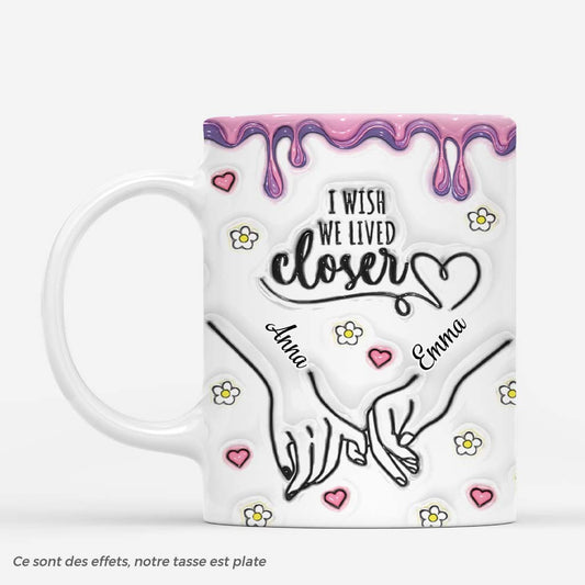 3636MFR1 j_aimerais que tu vives a cote 3d version tenant les mains mug meilleure amie personnalise
