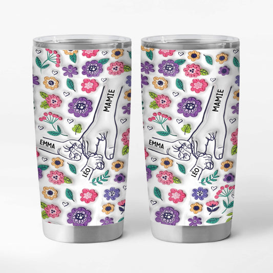 3644TFR1 _effet dimpression 3d_ gobelet personnalise 590 ml mamie jolies fleurs 3644T8H5A