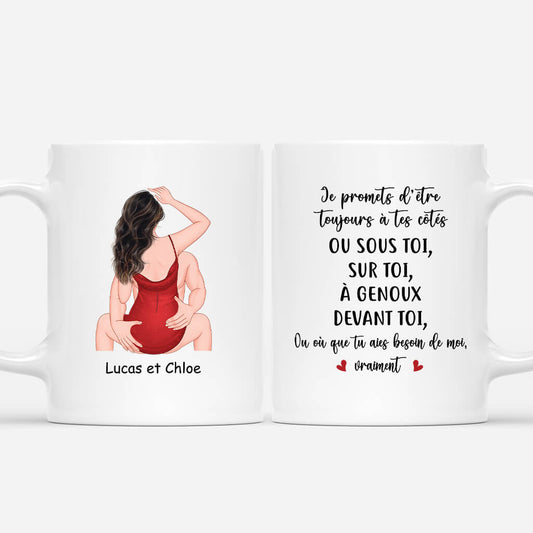 3726MFR1  je promets d_etre toujours a tes cotes mug personnalisable pour couple