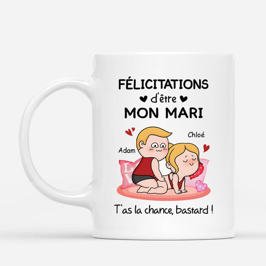 3750MFR1 felicitations detre mon mari version humour tasse personnalisee pour couple