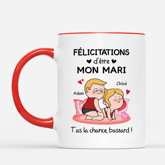 3750MFR2 felicitations detre mon mari version humour tasse personnalisee pour couple