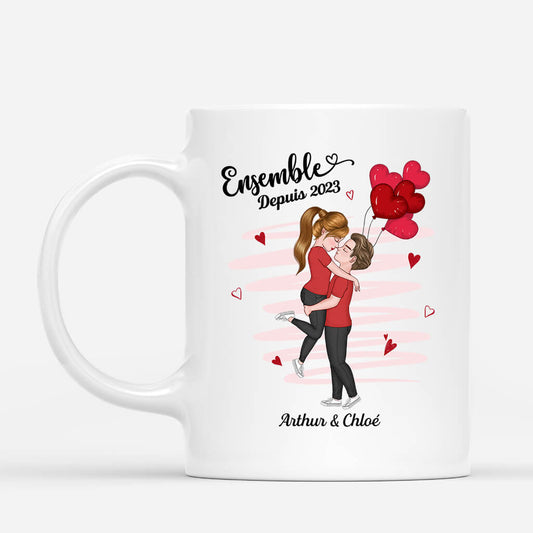 3760MFR1 ensemble pour toujours dans tes bras  mug pour couple personnalise 3760M3I8G
