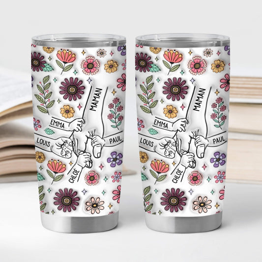3764TFR2 effet dimpression 3d mug isotherme 590ml personnalise maman fleurs de famille 3764T6T5A