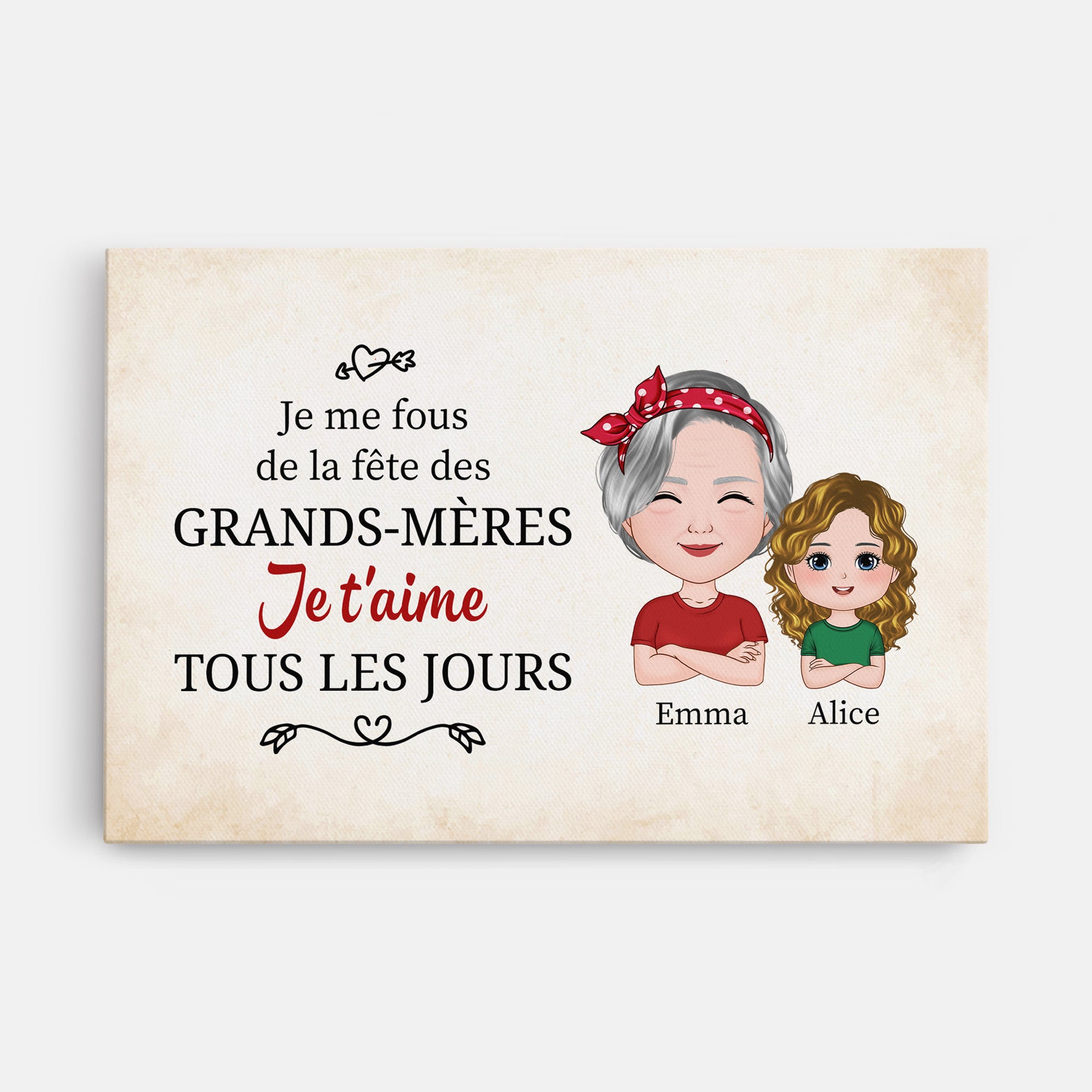 3799CFR1 toile personnalisee mamie je me fous de la fete des grands meres 3799C_ef390ced c050 423e 918c a56490f0181c