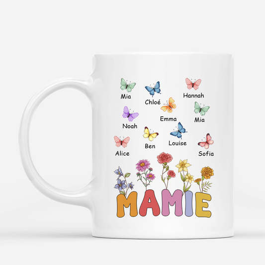 3803MFR1 tasse personnalisee mamie_ mamie fleurs et papillons colorees 3803M8L7A
