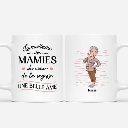 3819MFR1 tasse mamie personnalisee la meilleure des mamies 3819M6M7A